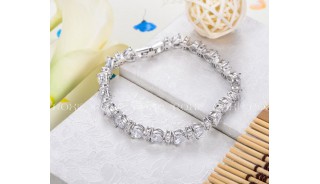 Браслеты - Позолоченный браслет White Crystal