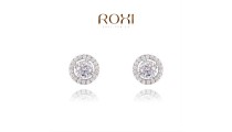 Позолоченные серьги "Round Diamond"