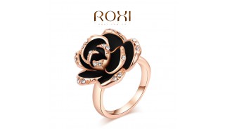 Кольца - Позолоченное кольцо Black Rose