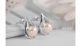 Позолоченные серьги - Позолоченные серьги Pearl one
