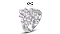 Позолоченное кольцо "Diamond"