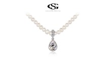 Позолоченное ожерелье "Luxury pearl"