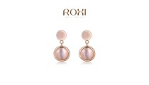 Позолоченные серьги "Pink"